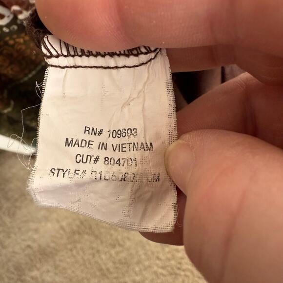 Chris McLaughlin Women Maxi Dress Sz 12 Sleeveless Boho Hippie Fall Beach Resort - Picture 5 of 6